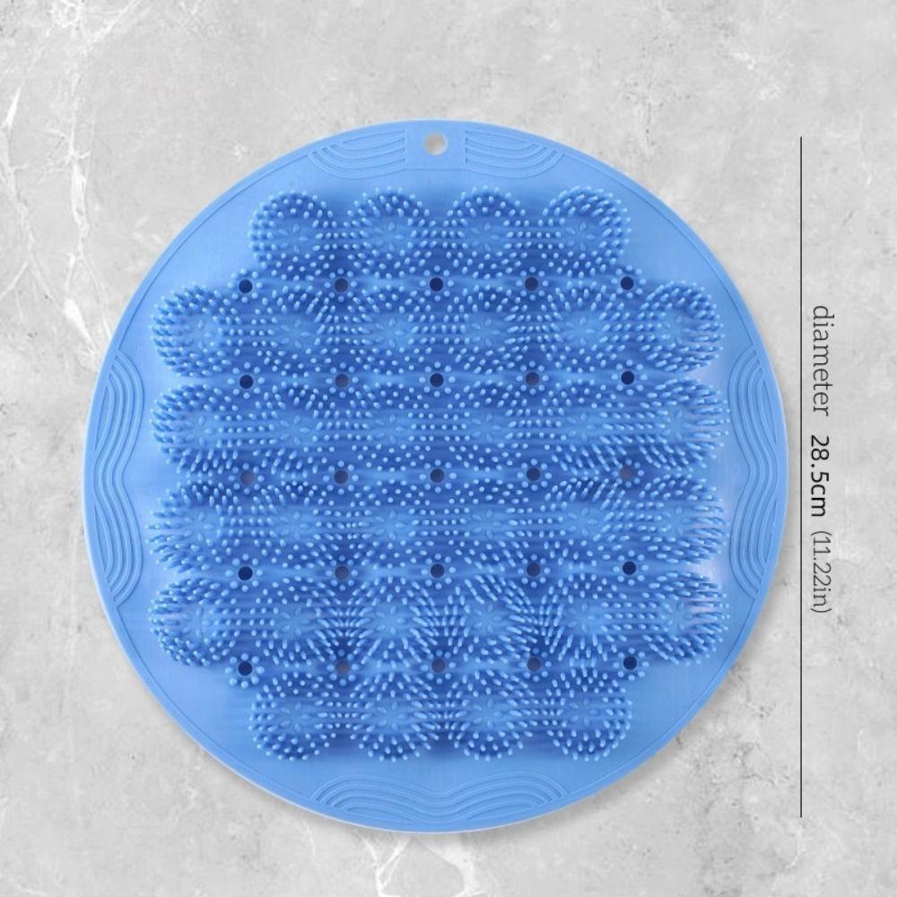 TPR Bath Brush Multifunction Exfoliating Brush Mat Back Massage Cleaning Brush  Shower