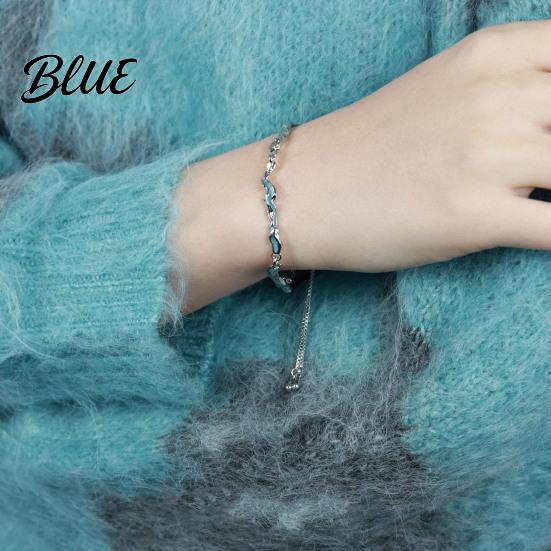Elegant Rhinestone Bracelet Pink Zircon Sakura Bow Flower Chain Bridesmaid