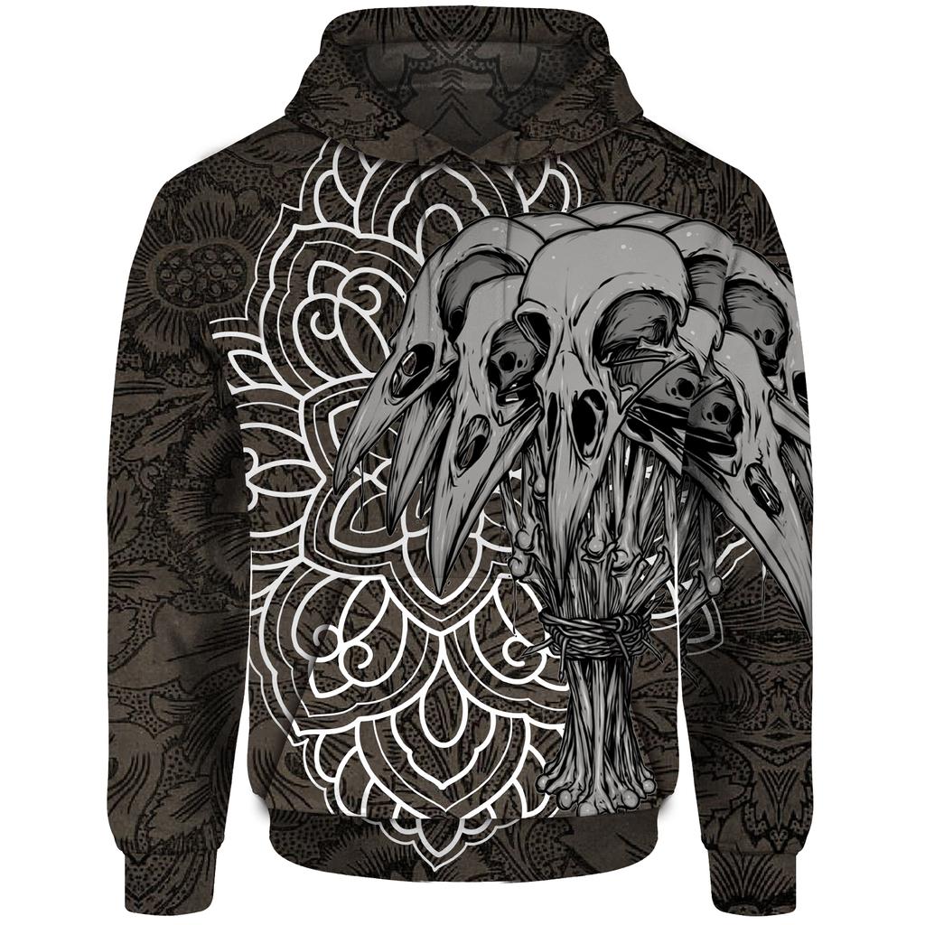 Scary Skeleton Demon 3D Printed Men's Hoodie Fashion Casual Hip Hop Style Oversized Sports Four Seasons Neutral Sweatshirt