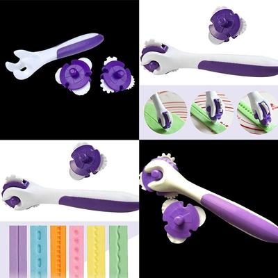 Nuevo cortador de cinta para fondant, herramienta para manualidades con azúcar, rodillo para amasar pasteles, juego de rodillos para gofrar