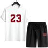 Summer Men's Casual Sports Suit, Comfortable and Cool Outdoor Home Wear, Short Sleeved T-shirt and Shorts Men's T-shirt