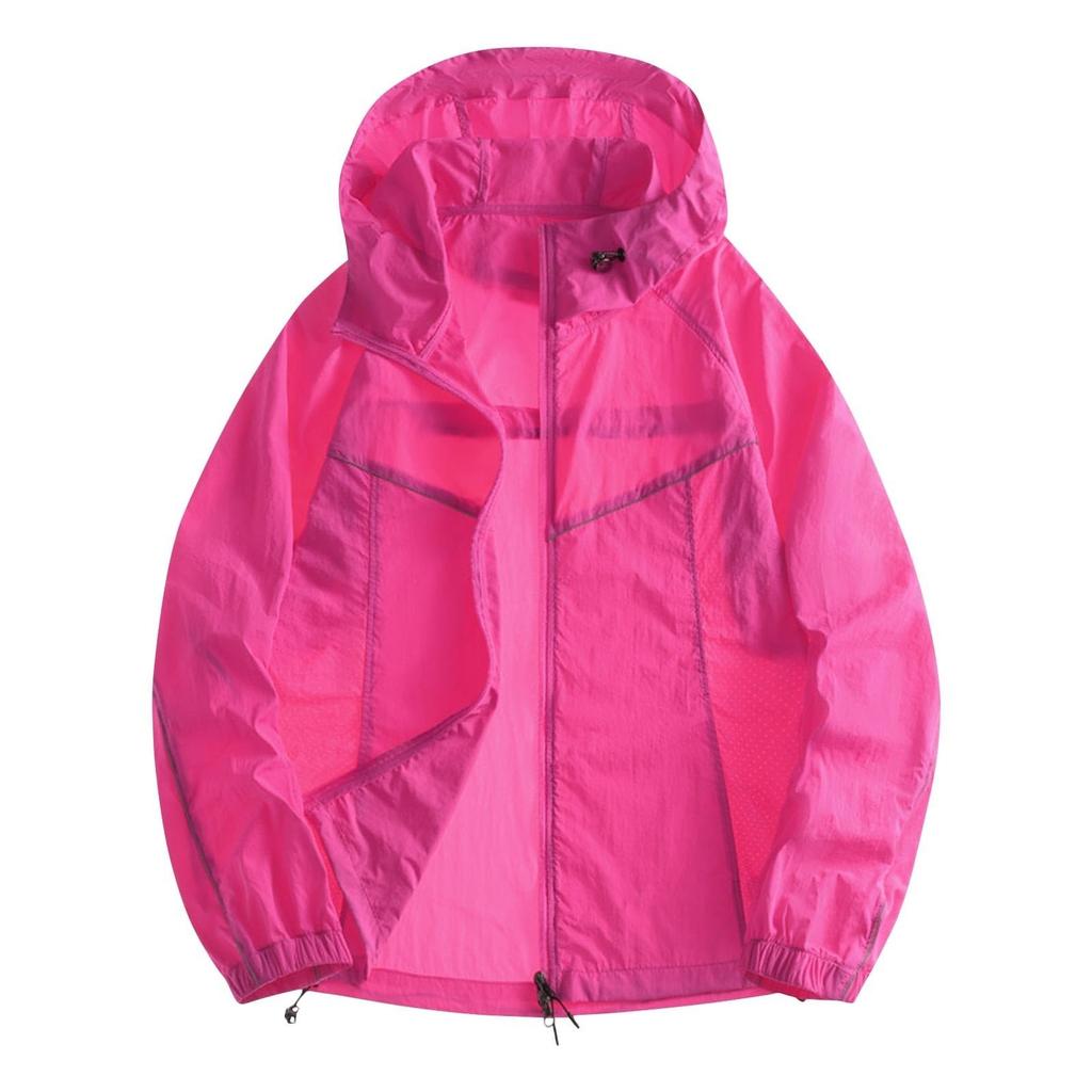 Lightweight Hooded Jacket For Couples Fashion Sunscreen Full Zipper Breathable Comfy Hoodies Coat Outdoor Sport Outwear