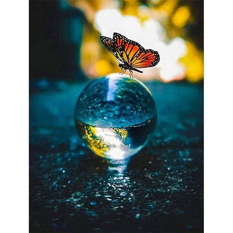 5D Diy Diamond Painting Full Round Glass Water Cup Scenery Diamond Embroidery Cross Stitch Mosaic Home Landscape Wall