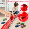 New Launching Car Tow Truck Kids Toy, 6 Small Car Set, 35.4 inch Super Long Size, Develops Organizing and Hands-On Skills, Gift.