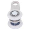 10Pcs Pulley Stainless Steel Nylon Bearing Pulley Block with 2 Nylon Wheel 19mm Diameter 44mm Length for Sliding Door