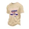 Men's Casual Short Sleeve T-Shirt with Multi- Print Design for Sports Fan Support