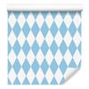 Harlequin Diamonds Wallpaper, White, Azure Background, for Living Room and Bedroom, 50x1000