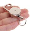 1Pc Retractable Pull Key Ring Chain Clip Carabiner Holder Recoil Extends