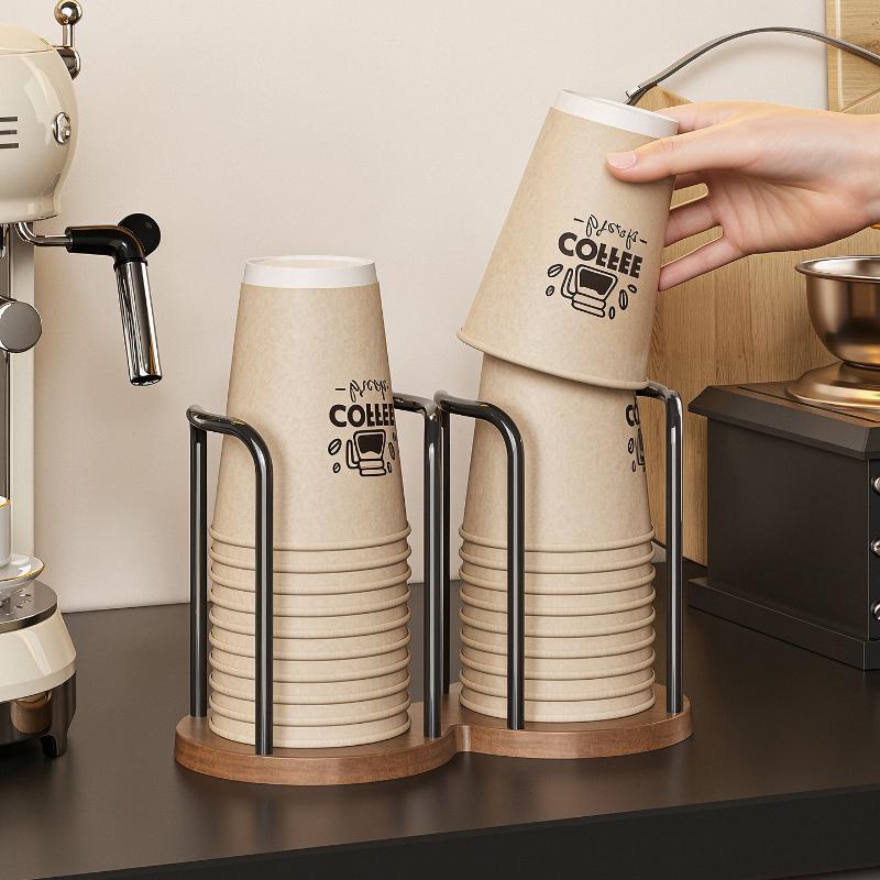 Disposable Cup Holder Multi-Function Durable 1Pcs Coffee Cup Organizer Desktop Teacup Rack for Student Dormitory Use