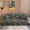 1/2/3/4 Seater Print Sofa Cover With Skirt Stretch Armchair Sofa Slipcover Elastic Chair Protector for Living Room