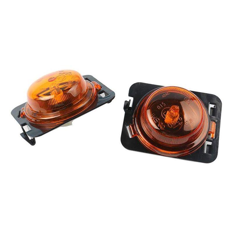Powerful Side Front Fender Light Halogen Marker Position Turn Signal Light For Jeep Wrangler JK 07-17 55077894AD 55077895AD
