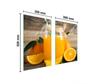PIANO PROTETTIVO IN VETRO PER CUCINA 65x52 FRUTTA