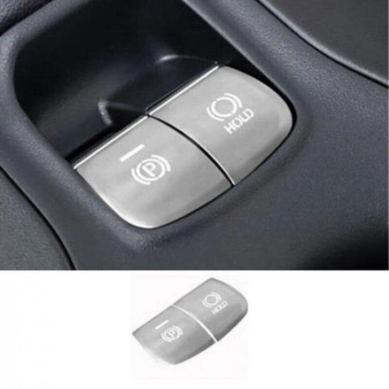 For Toyota Corolla - Aluminum Silver Electronic Handbrake Button Sticker