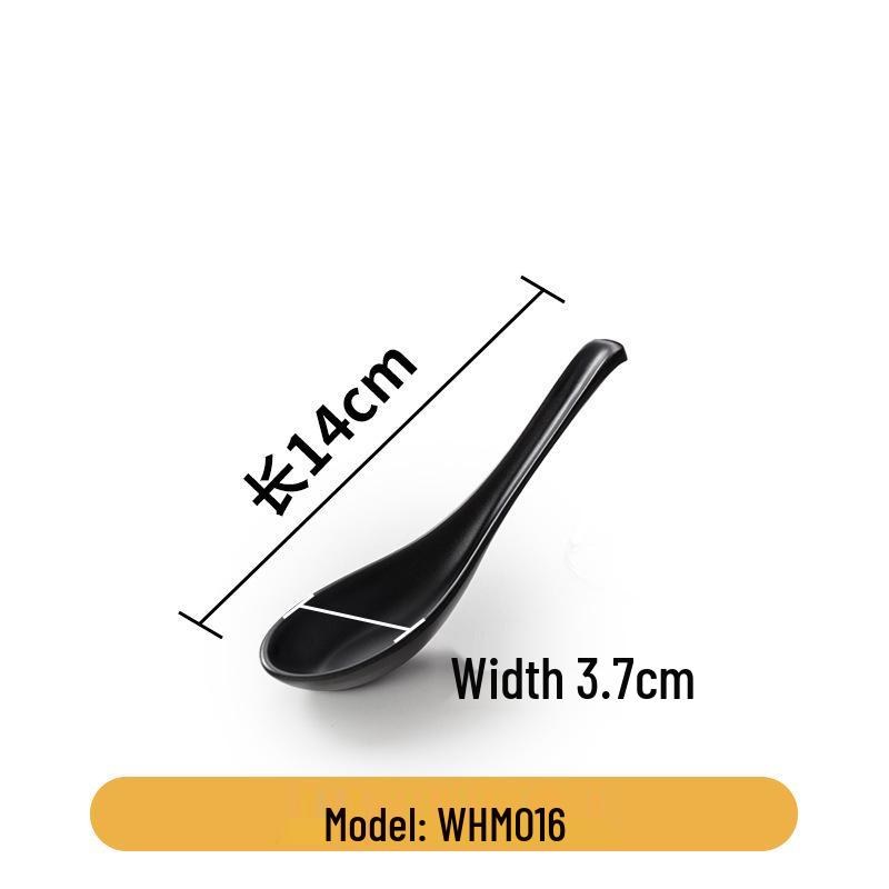 Schwarze Melamin-Suppen- und Reisschale im japanischen Stil - Kleines Kunststoffgeschirr für Hot Pot, Restaurant- oder Hotelgebrauch