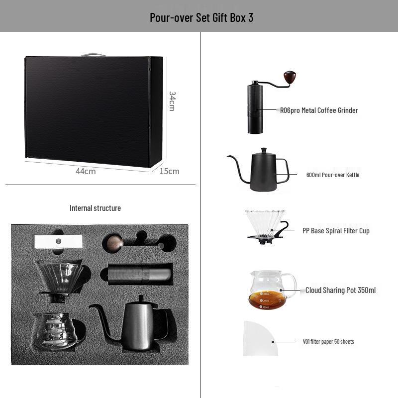 Premium Coffee Pour-Over Gift Set - Complete Utensil Collection