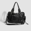 Vintage Punk Tragetasche Große Kapazität Weiches Leder Umhängetasche Unisex Schultertasche Tägliche Reise Handtasche Geschenke