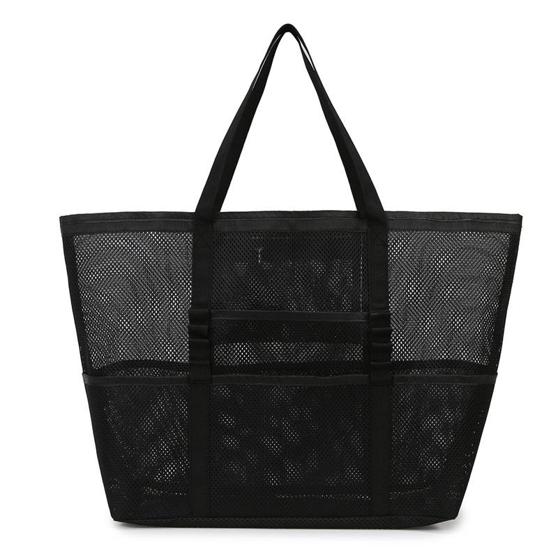 New high-end mesh bag, light and large-capacity travel bag, fitness sports storage, shoulder bag.