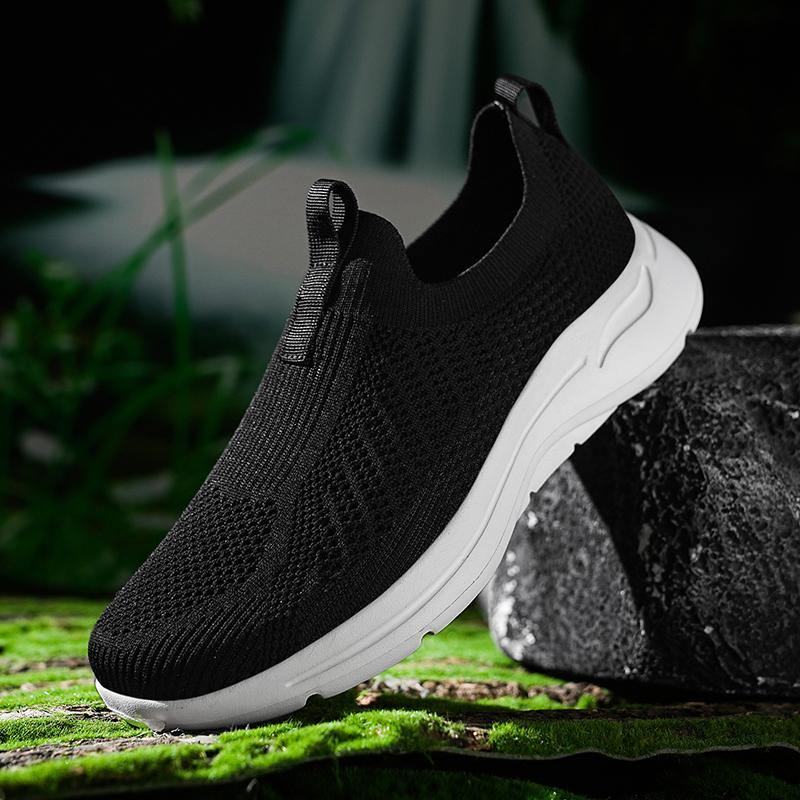 Fashion Summer New Breathable Mesh Shoes Outdoor Non-slip Walking Shoes Comfortable Sandals Men Half Slippers Casual Loafers 39-48
