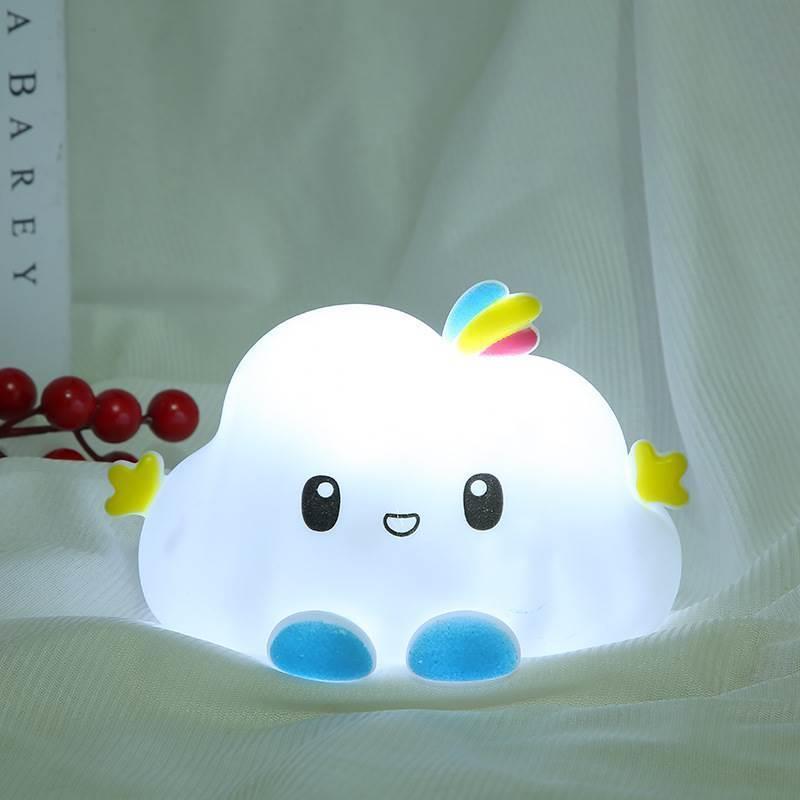 

Rechargeable LED Silicone Night Light for Baby s Room - Soft Glow Bedside Lamp