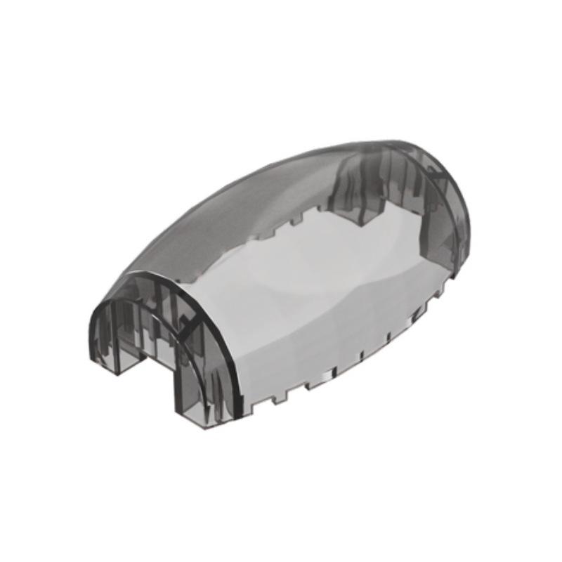 50g MOC Small Particles Spare Parts: 10X4X3 Curved Cockpit Glass Standard