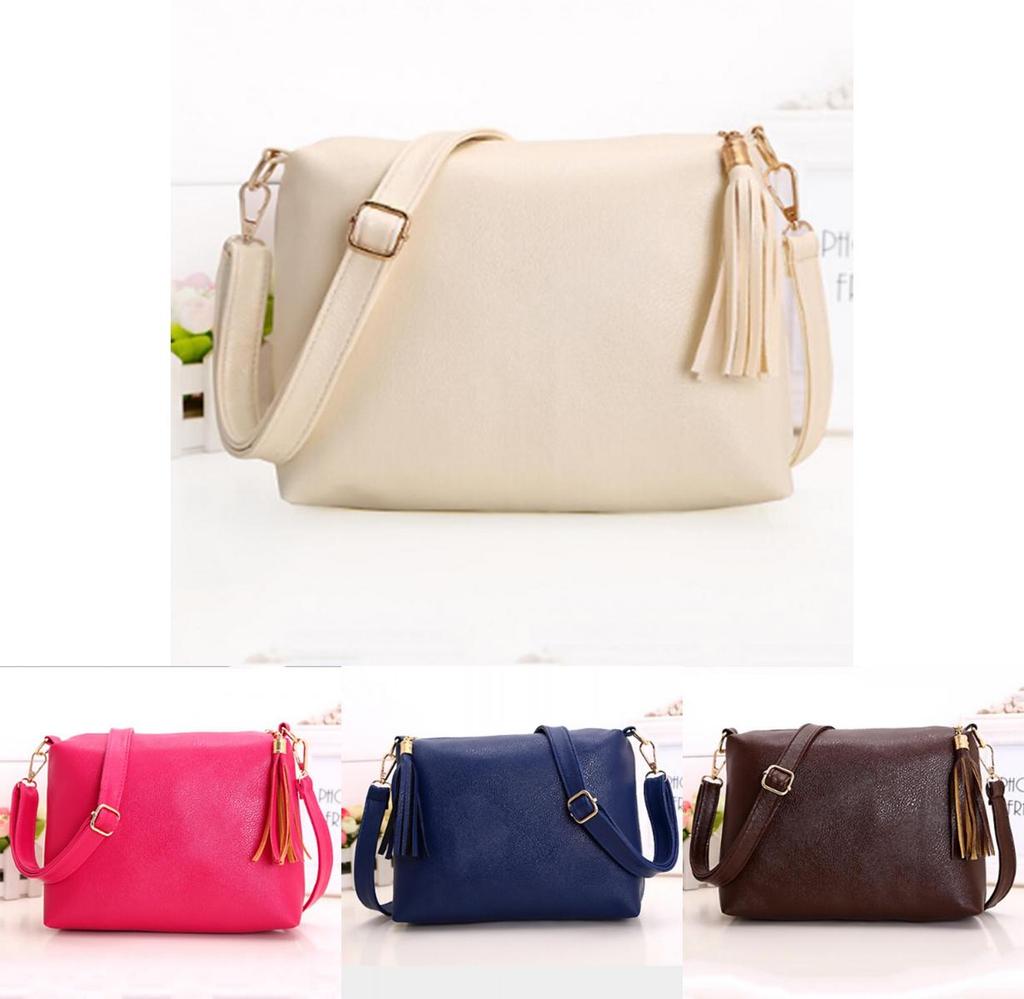 Women's Shoulder Bag With Elegant Tassel Detailing And Single Root Shoulder Strap