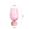 Fairy Wine Glass, Pink Diamond, Whiskey Wine Glass Decoration, Tall Glass, Simple Light, Luxury Champagne Glass