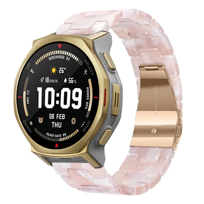 Cinturino in Resina Per Amazfit T-Rex3 Pro 48/44mm Traspirante Moda Durevole Braccialetto Per Amazfit Bip 6-5/Balance 2-1/Active 2-2 Quadrato