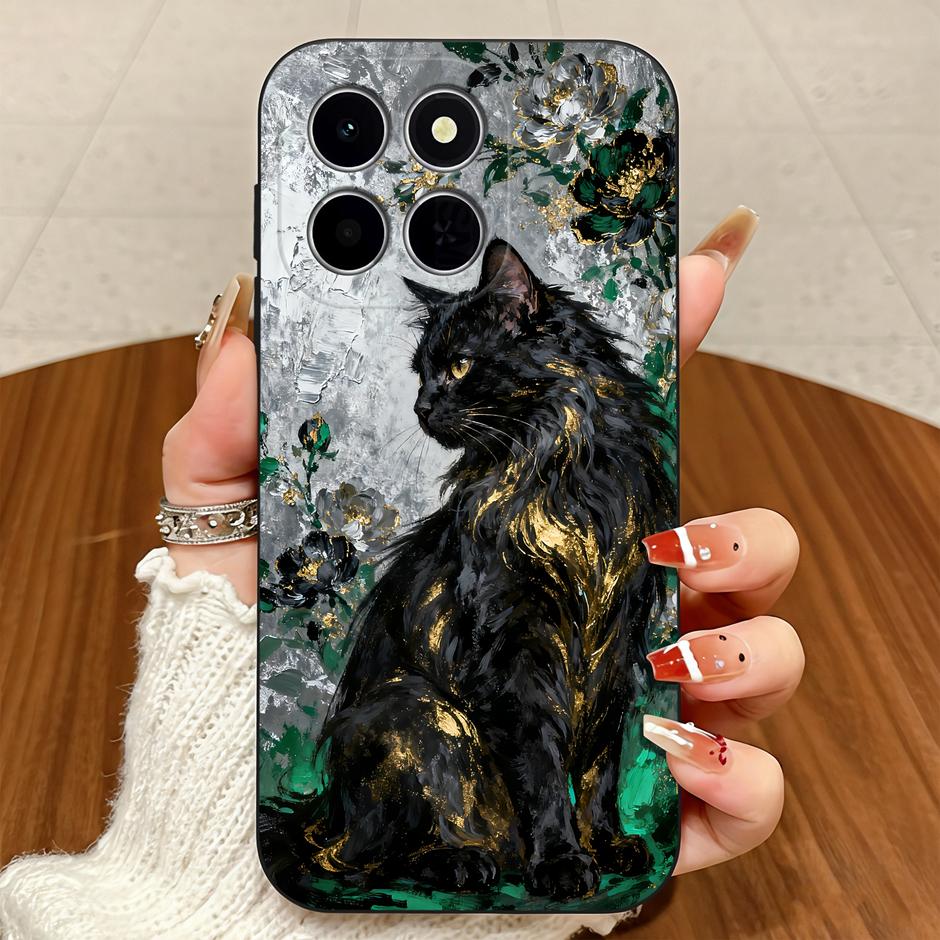 For Honor X6C X6B X6D X7D X7C Case Brilliant Flower Vintage Dyeing Anti-drop Simplicity Matte Shell For HonorX6C honorx7d Bumper