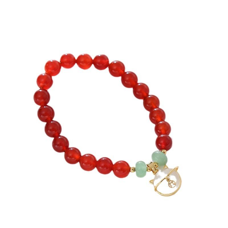 Agate Crystal Bracelet Fashion Women Daily Jewelry Lucky Gift