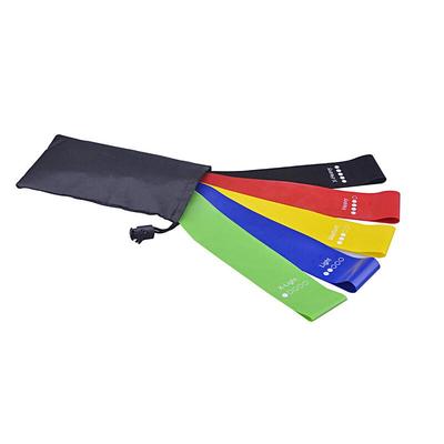 Longchan 5-Color TPE Loop Resistance Band Set for Yoga & Fitness
