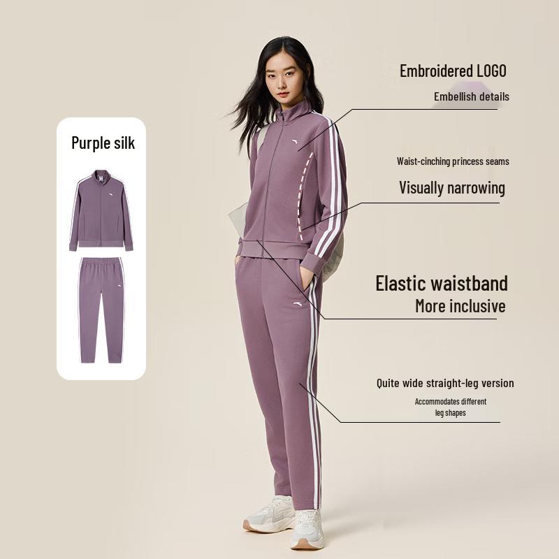 ANTA Women s Easy Care Stand-up Collar Knit 2-Piece Set XL