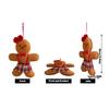 Coffee Gingerbread Doll Fabric Pendant Christmas Tree Christmas Pendant Scene Decoration Decoration