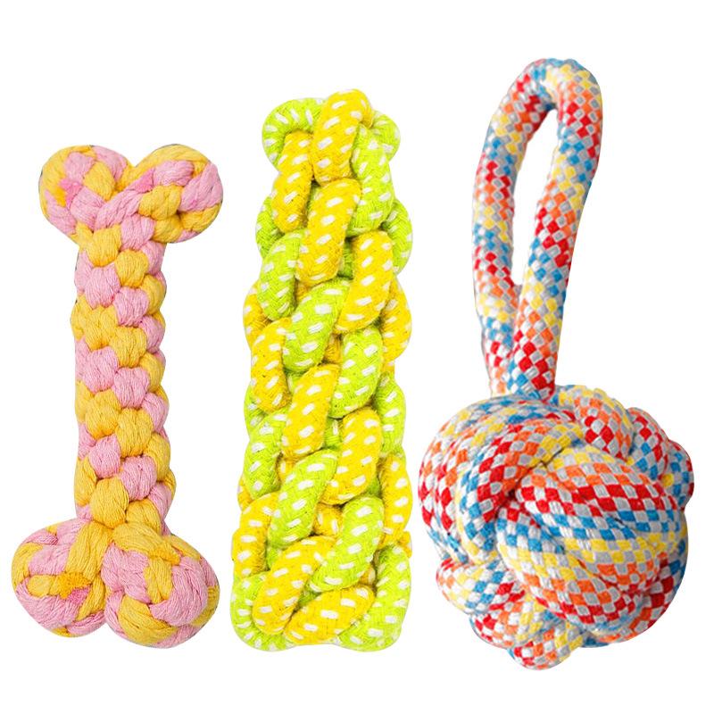 Durable Interactive Dog Chew Toy - Teeth Cleaning Rope for Boredom Relief