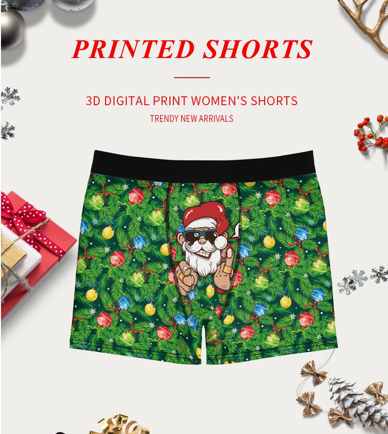 2024 Men's Creative Christmas Print Boxer Briefs