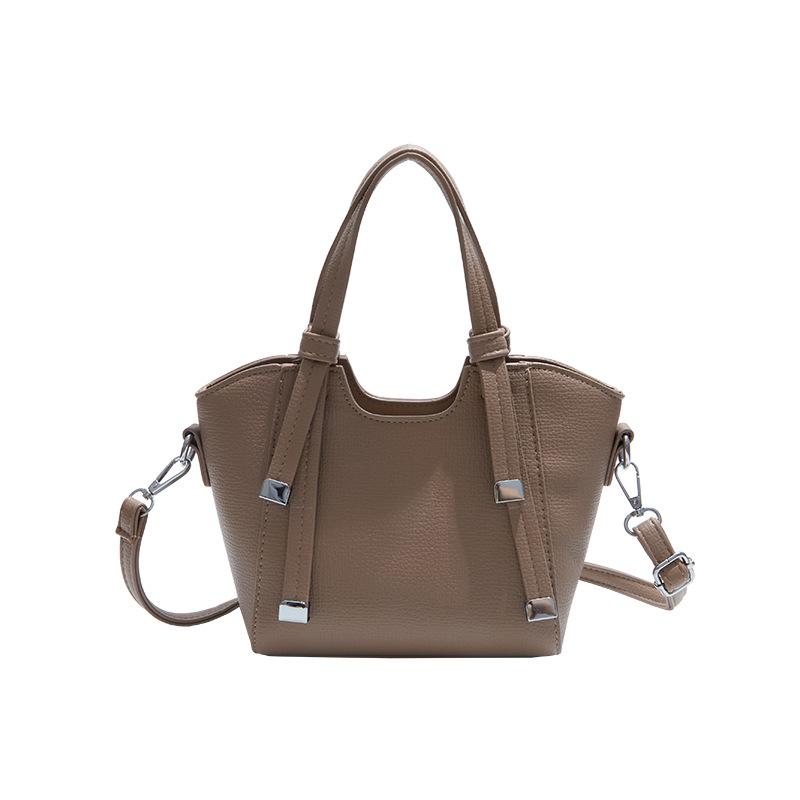 Textured bag women's new autumn tide is now popular vegetable basket bag fashion shoulder messenger bag