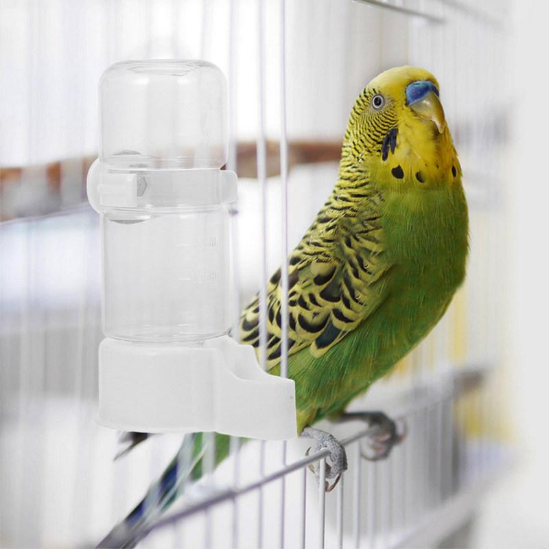 4Pcs Automatic Bird Water Dispenser Cage Feeder Parrot Water Bottle Drinker No Mess for Budgie Cockatiel Parakeet