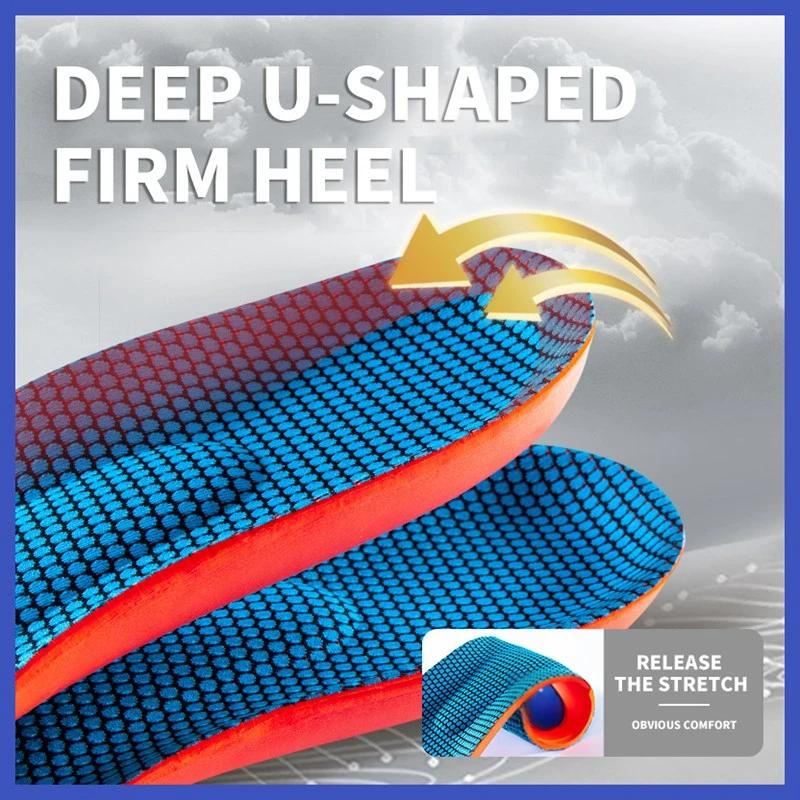 2/4/6Pcs Orthopedic Shoes Insole Men Women Arch Support Plantar Fasciitis Insoles for Feet Shock Absorbing Non Slip Shoe Pads