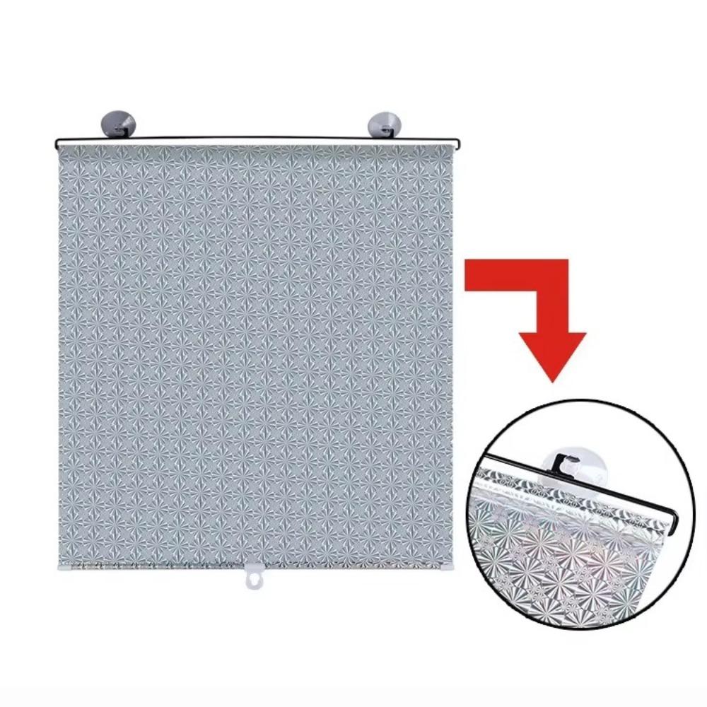 Shutter No Drill Roll Curtain Movable With Suction Cup Blackout Roller Blind Blackout Shades Window
