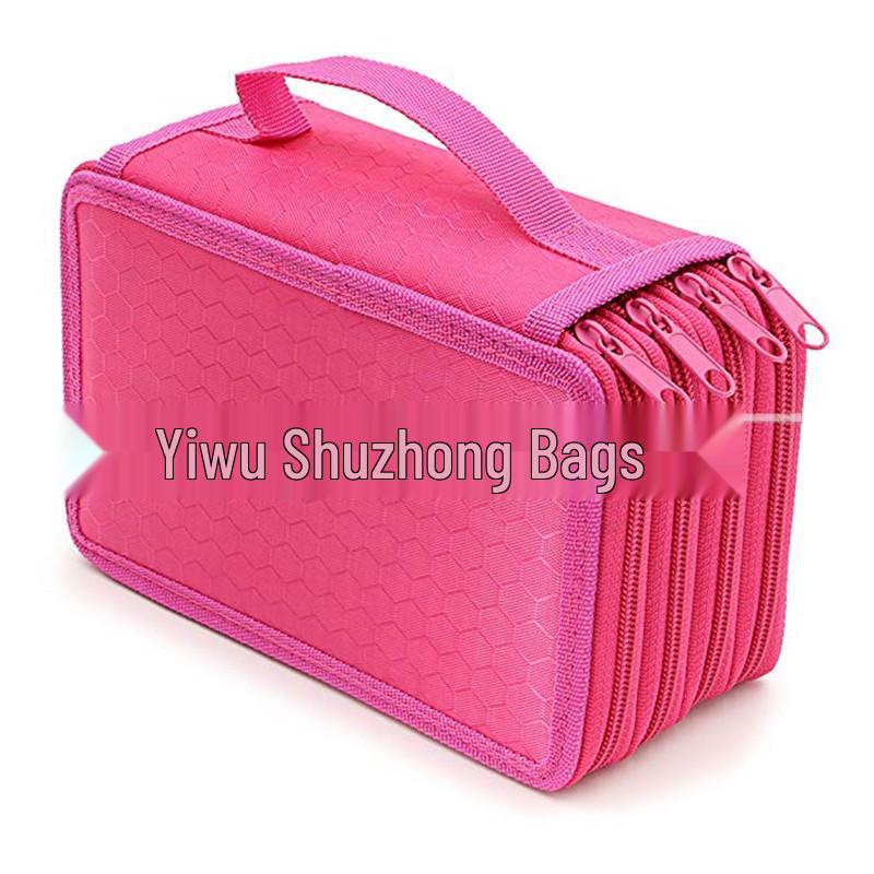 

Пенал на 72 цветных карандаша из ткани Оксфорд: Канцелярские товары для студентов большой вместимости для художественных принадлежностей 72 Colors розы красного