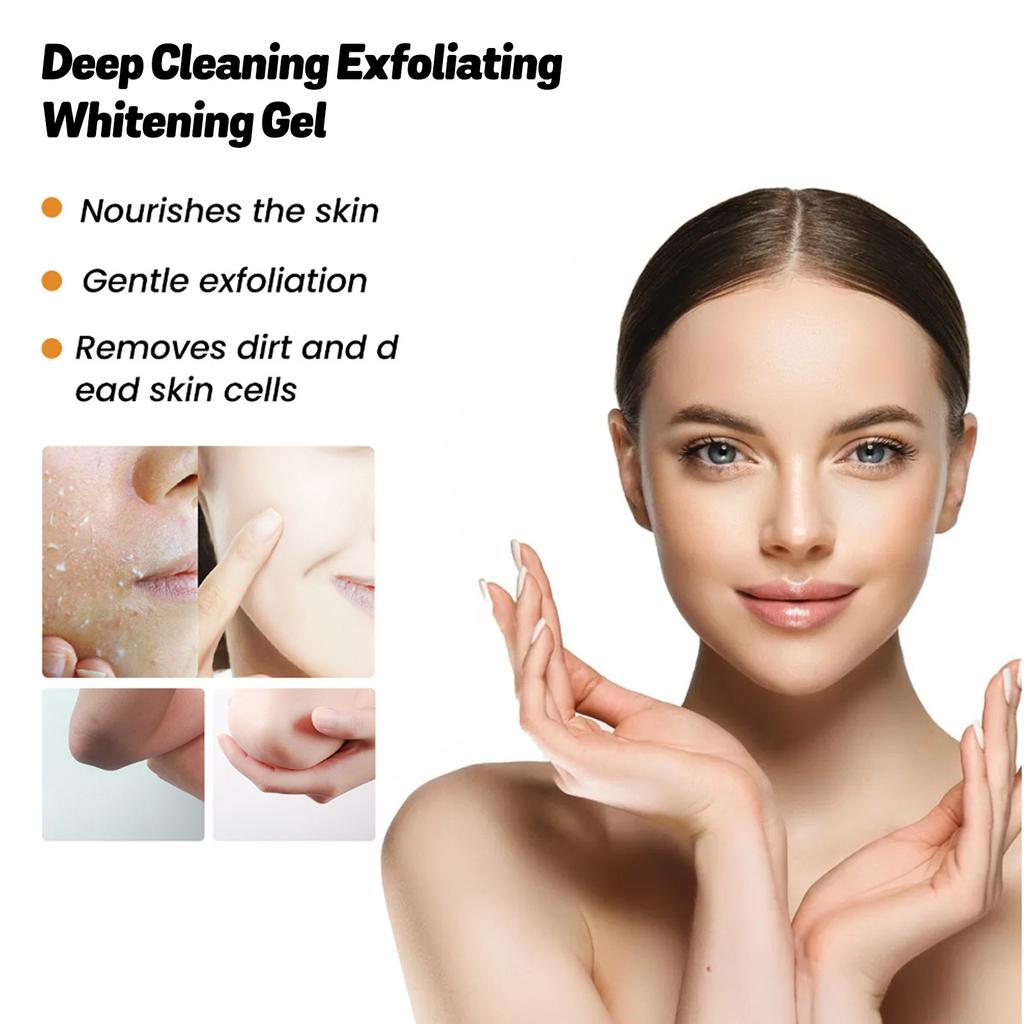 Orangen-Peeling-Gel Für Die Gesichtsreinigung | Tiefenwirksames Peeling Mit Natürlichem Orangenextrakt, 260g, Für Strahlende Haut