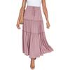 European & American Women's Bohemian A-Line Pleated High Waist Skirt