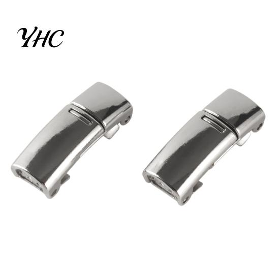 Lazy Shoe Lace Buckle 1 Pair Shoelace Metal Magnetic Lock Laces Clip No Tie for Sneakers Kids Adult Curved Fastener