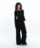 ROUGHNECK Washed Panel Stitch Pants Black