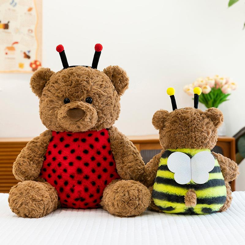 Cute Bee Teddy Bear Plush Toy Rag Doll Bear Doll Children's Gift Doll