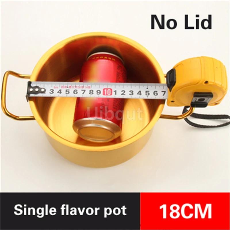 Коммерческая медная кастрюля с имитацией золота Универсальная кастрюля для супа для индукционной плиты Горшок для тушения из нержавеющей стали Горшочки для тушения с двумя вкусами