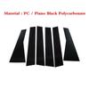 6Pcs Gloss Black Pillar Post Fit For Kia K3 Forte Sedan      Window Sticker Cover Door Side Trim Decor Kit