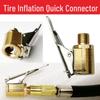Car Inflator Pump American Thread Air Nozzle: Quick-Convert Clip-on for Car Pump Accessories