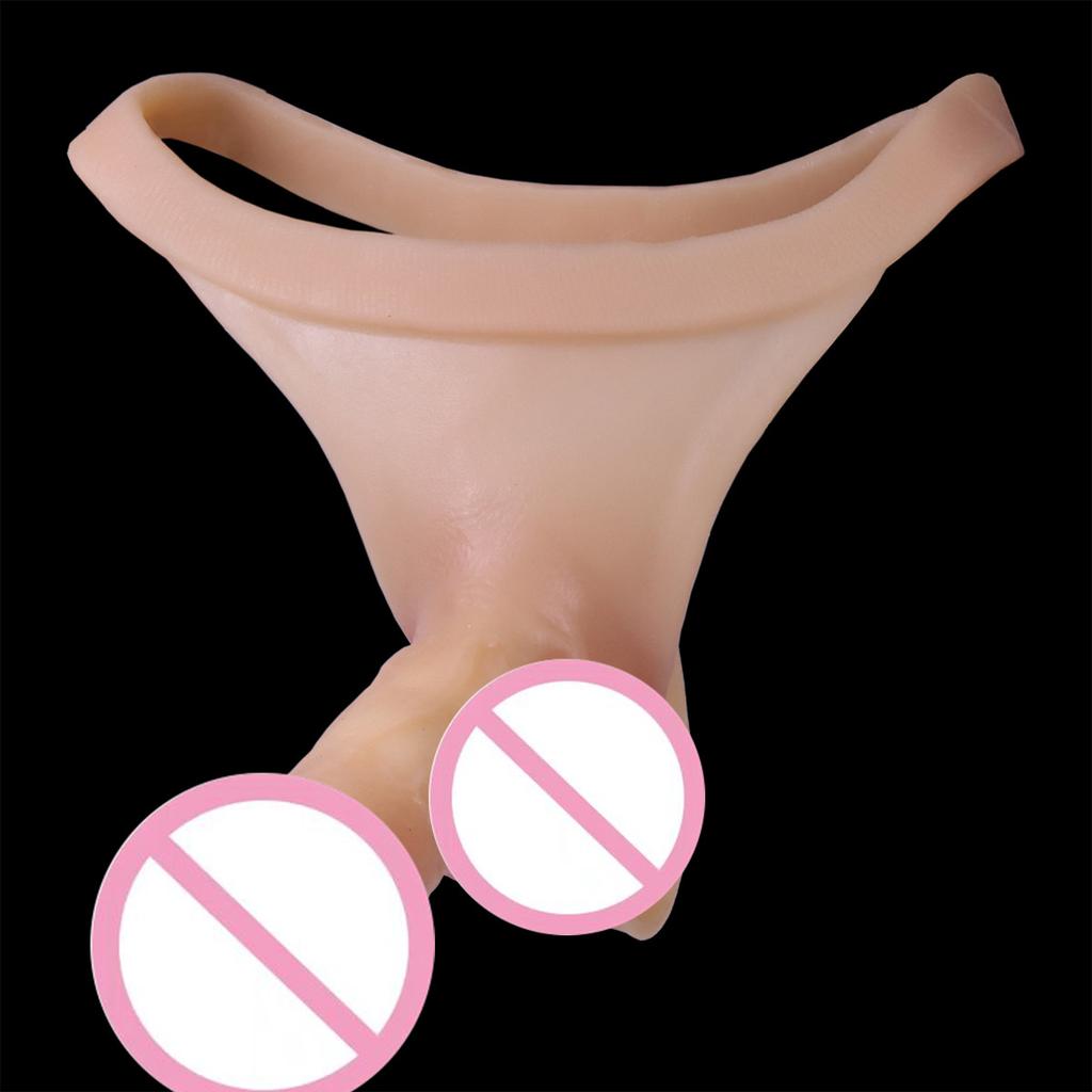 Strap on Dildo for Lesbian Gay Wearable Hollow Solid Penis Sleeves BDSM DICK Dildo Pants Strapon Penis Sex Toy for Couple Woman Insertable Penis Cover