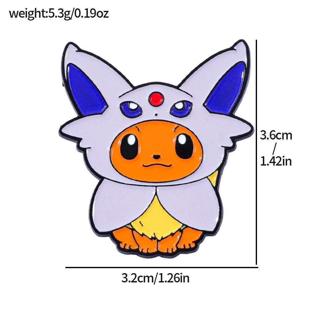 Japanese Anime Pokémon Metal Badge Pokémon Pokémon Pokémon Alloy Brooch