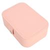 Travel Jewelry Box Portable Mini Jewelry Storage Box Double Layer PU Leather Jewelry Organizer for Earrings Rings